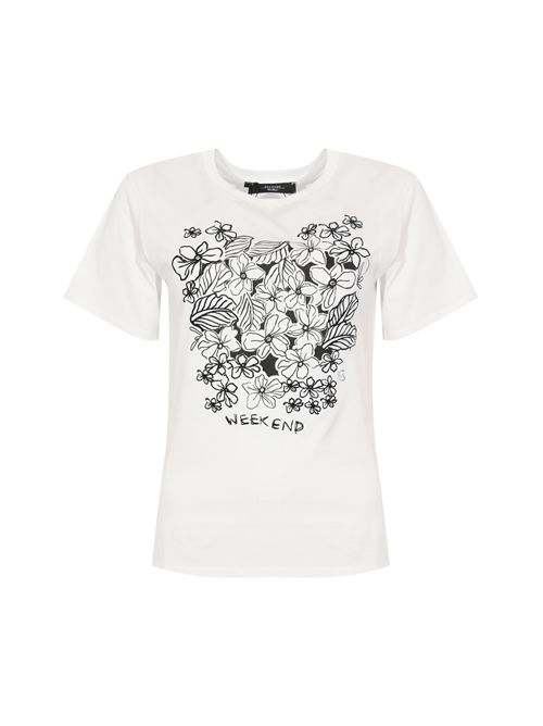 T-shirt WKDBORA in jersey con grafica WEEKEND MAX MARA | 2615971042600003